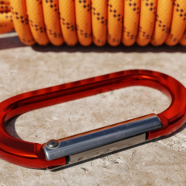 Carabiner and Climbing Rope